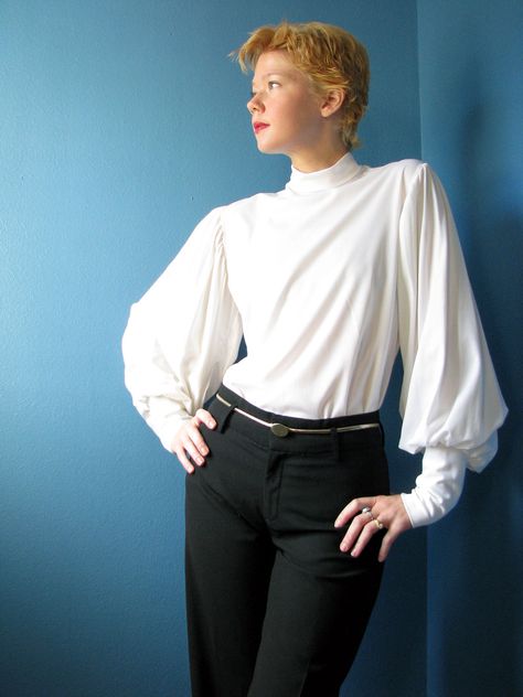 Femme Fatale, bishops sleeves Arm Tattoos, Couture, Poofy Sleeve Shirt, Puffy Sleeves Shirt, Puff Sleeve Pattern, Poofy Sleeves, Poet Shirt, Bishop Sleeves, Bishop Sleeve