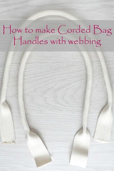 How To Make Bag Handles With Webbing. These corded handles are so very easy to make! Check this tutorial out today! Sac Tote Bag, Diy Bags Purses, Diy Handbag, Sewing Purses, Purse Handles, Handbag Patterns, Handmade Handbags, Gifts Handmade, Bag Patterns To Sew