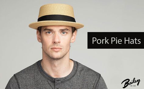 Buster Keaton made Pork Pie Hats an iconic fashion choice by converting fedoras into pork pie hats for his films in the 1920s.  Pictured: Waits Braided Pork Pie by Bailey of Hollywood Summer Headwear, Latest Summer Fashion, Pork Pie Hat, Buster Keaton, Women Hats, Pork Pie, Fashion Hats, Iconic Fashion, Weather Wear