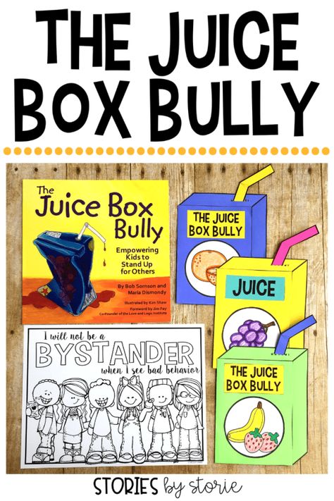 Have you ever had a student like Pete from The Juice Box Bully? I have! Here are some activities I paired with this story to help my classroom situation. Bully Lessons For Elementary, Juice Box Bully Activities, Bully Prevention Activities, Anti Bully Activities For Kids, Bully Book, Bully Prevention, Religion Activities, Kindness Week, Middle School Counselor