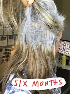 Purple Grey Hair, Gray Hair Transition, Grey Hair Wig, Hair Mascara, Grey Hair Transformation, Hair Transition, Gorgeous Gray Hair, Grey Hair Inspiration, Covering Gray Hair