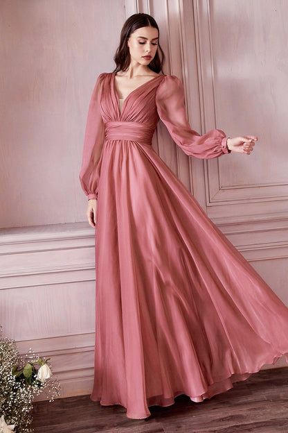 Sleeve Bridesmaid Dress, Wedding Guest Gowns, Long Sleeve Bridesmaid Dress, Long Sleeve Chiffon Dress, Cinderella Divine, Plus Size Bridesmaid, Bra Strap, Evening Dresses With Sleeves, Cinderella Dresses