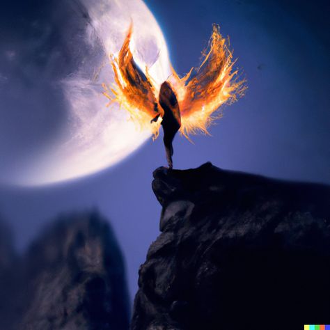 Fire Wings Aesthetic, Fire Wings, Fire Princess, Angel Wings Painting, Princess Painting, Fire Fairy, Fire Drawing, Ice Art, Dark Wings