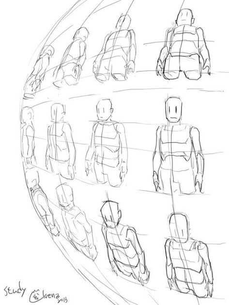Krenz Body Perspective Reference, Looking Down Perspective, Angle Drawing, Perspective Drawing Lessons, Art Templates, Human Figure Drawing, Anatomy Sketches, Perspective Art, Gambar Figur