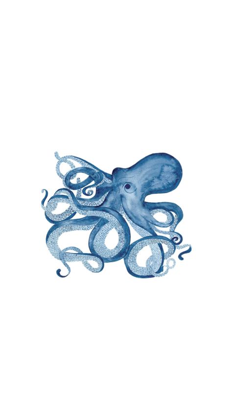 Octopus Wallpaper, Summer Prints Wallpaper, Beachy Wallpapers, Coastal Wallpaper, Colorfull Wallpaper, Cute Summer Wallpapers, Cute Blue Wallpaper, Wallpaper Iphone Summer, Blue Wallpaper Iphone