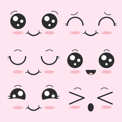 cute,face,kawaii,expression,emoji,love,expressions,set,smile,faces,happy,icon,emotion,emoticon,symbol,fun,character,joy,mouth,facial,eyes,doodle,love vector,emoji vector,face vector,smile vector,mouth vector,doodle vector,eyes vector,emoji facebook,eyelash Kawaii Png, Doodles Kawaii, Cute Cartoon Faces, Griffonnages Kawaii, Doodles Bonitos, Lukisan Comel, Drawing Kawaii, Kraf Kertas, Cartoon Expression