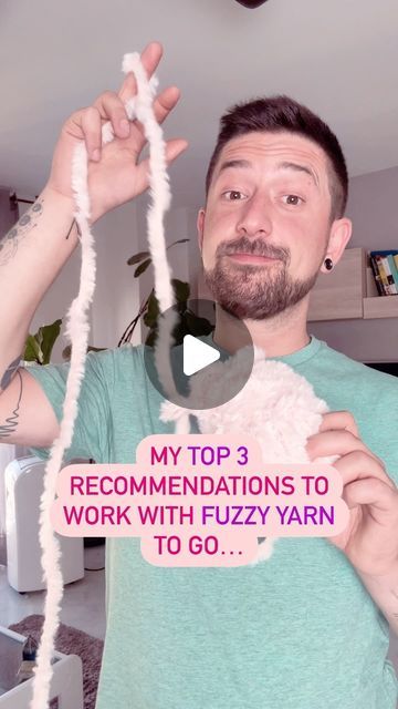 Carlos Nomdedeu on Instagram: "Save this reel & check it later! 👌🏼❤️

Did you know this guys!? Let me know if these tips were helpful for you! 🤗

Share this with your favorite crocheter friends! 

What are your secrets for working with fuzzy yarn? 🤭

#crochet #fuzzyyarn #crochetersofinstagram" Things To Make With Fluffy Yarn, Things To Crochet With Green Yarn, Crochet With Fuzzy Yarn, Crochet Fuzzy Yarn, Fuzzy Yarn Crochet, Fuzzy Yarn Crochet Projects, Fuzzy Crochet, Crazy Crochet, Crochet Inspo