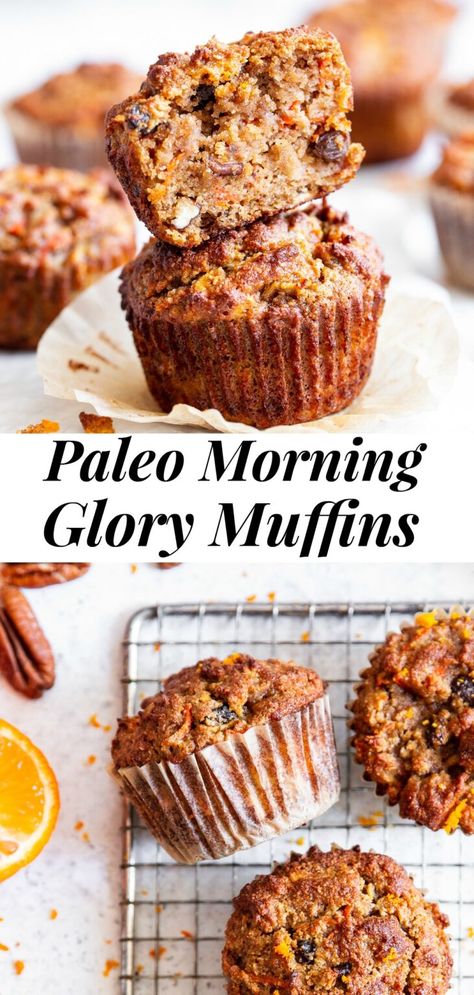 Morning Glory Muffins Gluten Free, Paleo Morning Glory Muffins, Paleo Muffin Recipes, Aip Treats, Glory Muffins, Muffins Gluten Free, Grain Free Breakfast, Paleo Muffins, Morning Glory Muffins