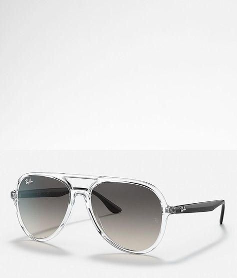 Ray-Ban® Aviator Sunglasses - Women's Sunglasses & Glasses in Transparent | Buckle Women’s Sunglasses, Marvel Bounding, White Sunglasses Women, Ray Ban Glasses Women, Ray Ban Sunglasses Women Aviators, Black Ray Ban Aviators, Black Sunglasses Women, Ray Ban Aviators Women, Sunglasses Aesthetic