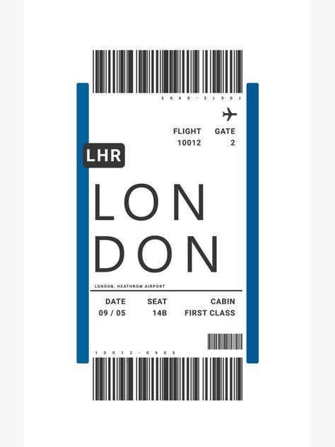 "London Boarding Pass Ticket" Case & Skin for Samsung Galaxy by ind3finite | Redbubble London Ticket Plane, London Ticket Wallpaper, London Plane Ticket Aesthetic, London Plane Ticket, London Flight Ticket Aesthetic, Boarding Pass Aesthetic, Ticket Avion, Fake Airplane Ticket, Plane Tickets Aesthetic