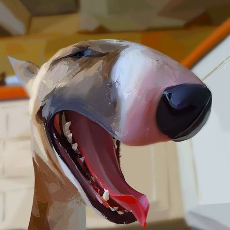 Have Fun With The Fabulous Portraits Of Albeniz Rodriguez, The Artist Who Shows The Happy Side Of Animals (41 Pics) Dog Caricature, Bull Terrier Art, Dog Design Art, Subject Of Art, Animal Caricature, Caricature From Photo, Learn Art, Character Design Animation, Portraits From Photos