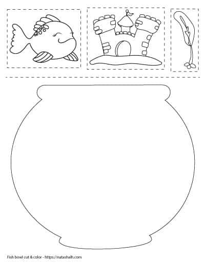 Grab this free printable fish bowl cut and color worksheet from The Artisan Life! Fish Bowl Art Preschool, Fish Bowl Activities Preschool, Molde, My Pet Fish Craft, Pet Fish Crafts Preschool, Pet Crafts For Preschoolers, Fish Bowl Crafts Preschool, Fish Bowl Template Free Printable, Aquarium Worksheets For Kids