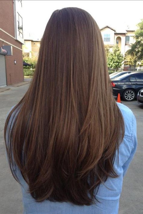 Long Hair Ideas to See Before You Go Short - Southern Living Few Layers In Long Hair, Long Dark Straight Hair With Layers, Long Hair No Layers Vs Layers, Haircut Inspo Long Straight, Super Long Layers, Blended Long Layers, Long Blended Layers, Fine Long Hair, Long Straight Layered Hair