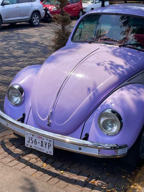 Beetle, car, volkswagen, purple beetle, lilac car, purple car, vintage purple car, mexico, coyoacan Lavender Car, Volkswagen Beetle Vintage, Violet Pastel, Bug Car, Purple Car, Old Vintage Cars, Beetle Car, Vw Beetle Classic, Car Volkswagen