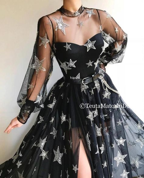 e721a54a8cf18c8543d44782d9ef681fdesc41776712ri Queen Gown, Detailed Black Dress, Hoco Dresses Long Sleeve, 2020 Prom Dresses, Shiny Dresses, Unique Prom Dresses, A Line Prom Dresses, Trendy Fashion Outfits, Causual Outfits