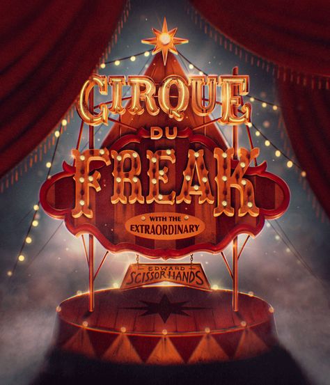 Circus Graphics, Circus Logo, Circus Halloween, Circus Signs, Typography Logo Design, Lettering Procreate, Retro Signage, Circus Design, Branding Images