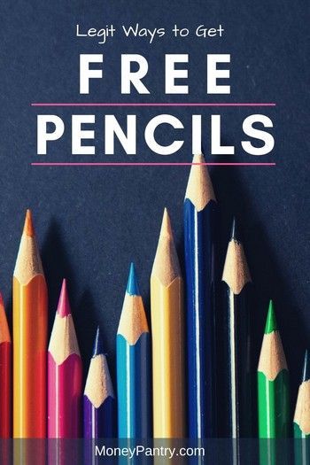 These are easy ways you can get a lot of free pencils by mail (links to free pencils request forms included!)... Free Art Supplies, Free Samples By Mail No Surveys, Free Magazines By Mail, Free Books By Mail, Stocking Pantry, Free Craft Supplies, Free Mail, Freebie Websites, Free Wallpaper Samples