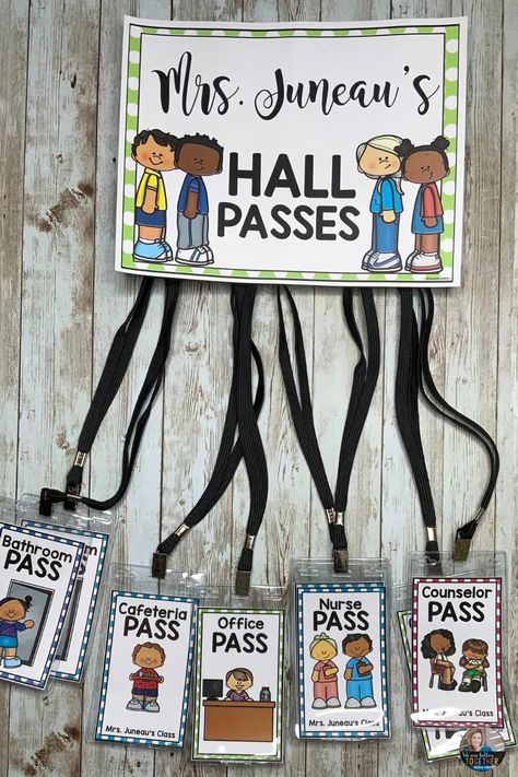 Organisation, Classroom Behavior Management System, Classroom Passes, Perfect Classroom, Classroom Organization Elementary, Teaching Organization, Hall Pass, Teacher Craft, Elementary Classroom Decor