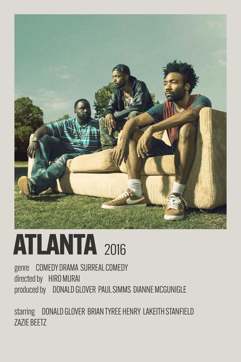 Atlanta Show Wallpaper, Atlanta Tv Show, Donald Glover Atlanta, Show Polaroid Poster, Alternative Minimalist Poster, Atlanta Series, Atlanta Fx, Brian Tyree Henry, Music Manager