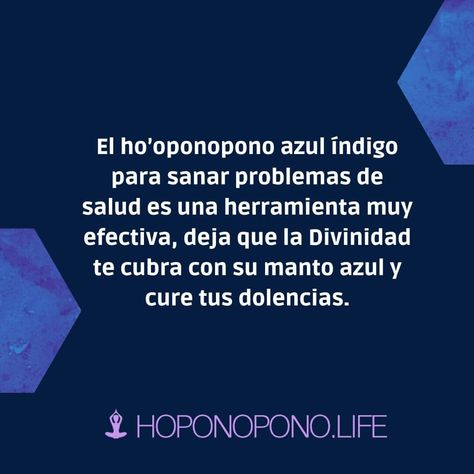 ▷¿Qué significa azul índigo Hooponopono? - Hoponopono Life Mindfulness, Reiki, Paz Mental, Azul Indigo, Mantra, Cards Against Humanity, Human, Color