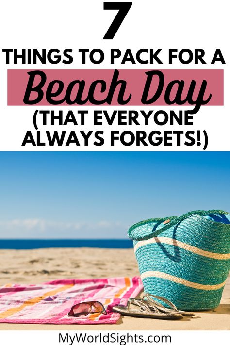 Beach day essentials to have an EPIC beach day! What to bring to the beach, and beach day ideas! Beach packing list, and how to have the best beach party possible! 2 Day Beach Trip Packing List, Mexico, One Day Beach Trip Packing Lists, Lunch At The Beach Outfit, Beach Packing List For Couples, Packing A Beach Bag, Packing List For 5 Day Beach Vacation, Beach Trip Essentials Packing Lists, What To Pack For Beach Day