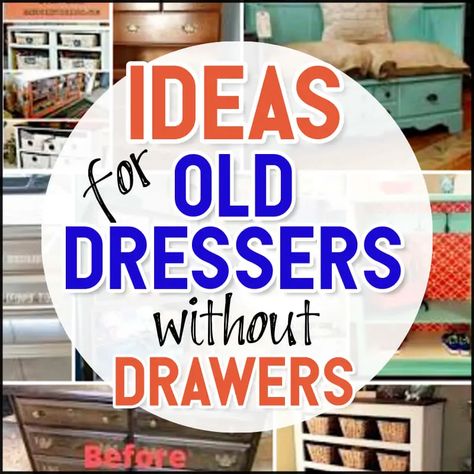 Upcycling, Repurposed Chest Of Drawers Diy Ideas, Diy Chest Of Drawers Makeover, Dresser Without Drawers, Ideas For Dressers, Drawers Repurposed Diy, Chest Of Drawers Upcycle, Diy Chest Of Drawers, Recycled Dresser