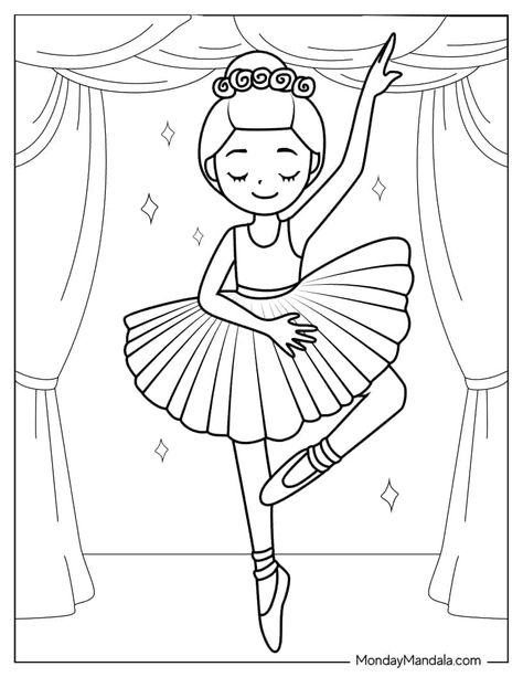 20 Ballerina Coloring Pages (Free PDF Printables) Ballet Coloring Pages Free Printable, Free Ballerina Printables, Ballerina Coloring Pages Free Printable, Dance Coloring Pages Free Printable, How To Draw A Ballerina, Ballerina Drawing Simple, How To Draw Ballerina, Dancer Coloring Pages, Dancing Coloring Pages