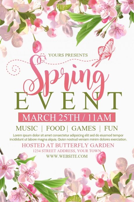 spring templates, spring event poster, spring activities, spring celebration, spring season flyers, spring gathering, spring event ads. Spring Flyer Template, Spring Fling Invitation, Spring Events Ideas, Spring Posters For School, Spring Event Poster, Spring Poster Design, Spring Advertising, Poster Design Event, Event Ads