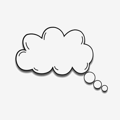 Thinking Cloud, Thinking Clipart, Thinking Cartoon, Thinking Bubble, Bubbles Clipart, Cloud Bubble, Cloud Clipart, Black And White Thinking, Cartoon Bubbles