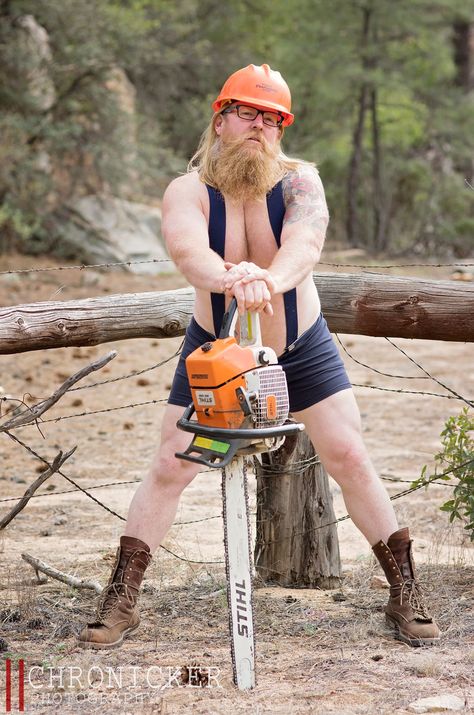 Trying to keep a straight face Bearded Men, Funny Calendars, Firefighter Calendar, Male Pinup, Funny Photography, Men Photoshoot, Scantily Clad, Man Photo, Man Humor