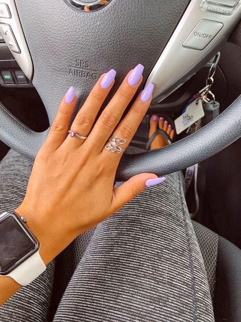 Colors For Pale Skin, Solid Color Acrylic Nails, Nail Colors For Pale Skin, Spring Break Nails, Aqua Nails, Purple Acrylic Nails, Solid Color Nails, Plain Nails, Broken Nails