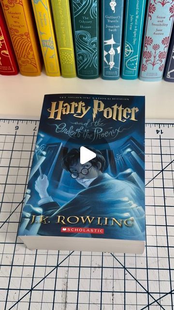 That’s My Bookshelf 📚✂️ on Instagram: "Rebinding my books into the penguin clothbound classic aesthetic, one book at a time! Harry Potter and the Order of the Phoenix Gold foil HTV from @cricut Bookcloth from @bookcraftsupply Only two left until I’m done with this set!! #harrypotter #bookstagram #harrypotterandtheorderofthephoenix #penguinclothboundclassics #penguinclothboundclassicsrebinds #rebind #bookbinding #cricut #handboundbook #thatsmybookshelf" Book Binding Design Cover, Book Spine Design, Hardcover Book Binding, Book Rebinding, Penguin Clothbound, Harry Potter Library, Book Binding Design, Holes Book, Penguin Clothbound Classics