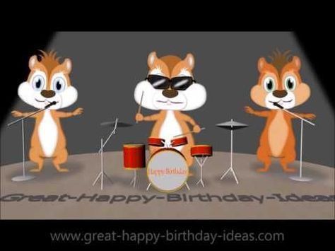 Happy Bday Song, Singing Birthday Cards, Happy Birthday Dancing, Happy Birthday Wishes Song, Animated Happy Birthday Wishes, Song Singing, Birthday Wishes Songs, Funny Happy Birthday Images, Happy Birthday Music