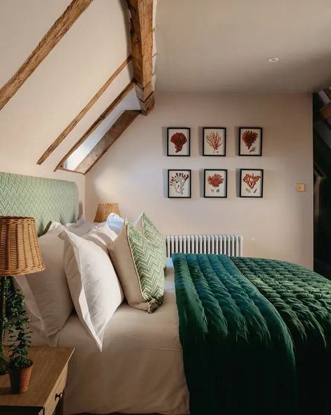 Farrow and Ball Setting Plaster 231 bedroom Spare Bedroom Ideas Guest Rooms, Attic Conversion Bedroom, Farrow And Ball Setting Plaster, Farrow And Ball Bedroom, Setting Plaster, Loft Conversion Bedroom, Loft Style Bedroom, Bungalow Renovation, Living Room Redo