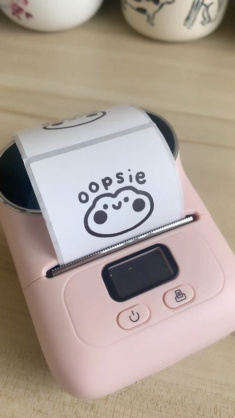 Label Maker Aesthetic, Sticker Printer With Color, Mini Printer Aesthetic, Thermal Printer Sticker Ideas, Cute Personal Gifts, Mini Printer Stickers, Thermal Printer Ideas, Cute Printer, Mini Printers