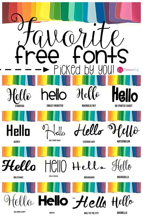 Font Love, Silhouette Fonts, Projets Cricut, Idee Cricut, Cricut Projects Beginner, Fancy Fonts, Cricut Fonts, Favorite Fonts, Cricut Free