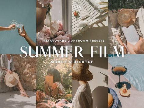 Photography Development, Lightroom Presets Summer, Film Instagram, Summer Film, Vintage Filters, Inspiration Illustration, Summer Presets, Film Presets Lightroom, Story Design