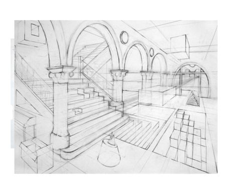 Two point perspective exterior | Art, Perspective, Drawing | ShowMe Croquis, Exterior Perspective Drawing, Exterior Perspective, 2 Point Perspective Drawing, Two Point Perspective, Perspective Sketch, Perspective Drawing Architecture, Perspective Drawing Lessons, Seni Dan Kraf