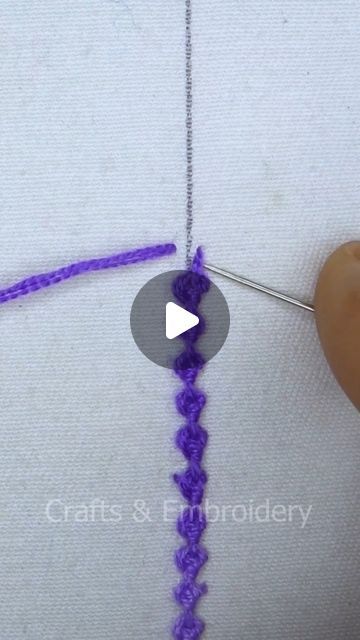 Sewing Tips, Basic Hand Embroidery, Hand Embroidery For Beginners, Hand Embroidery Videos, Stitch Tutorial, Embroidery Videos, Embroidery For Beginners, Embroidery Art, Diy Design