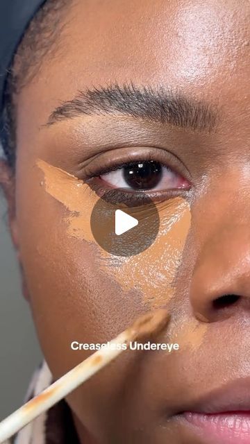 LAGOS BEAUTY STORE on Instagram: "Do this to avoid ashy under eye and creasing eye makeup.

cc: @itsjust_jaz 
.
.
.
.

#Undereyecreasing
#Underevecreasinghack #blackgirlmakeup #makeuptips #concealer #concealertutorial #makeuptutorial" Concealer Under Eye How To Apply, How To Avoid Under Eye Creases, Creasing Concealer Under Eyes, No Crease Concealer Under Eyes, How To Conceal Under Eye Bags, How To Apply Concealer Under Eyes, Undereye Creasing, Concealer Tips How To Apply, Under Eye Creases