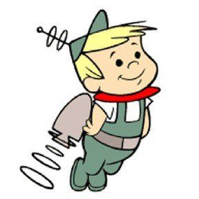 Move over, Elroy! elroy jetson cartoon boy wearing jet-pack and flying upward...   This is what I always wanted as a kid.  When will this model be available to us seniors???..!!! Elroy Jetson, Old Cartoon Characters, School Cartoon, Hanna Barbera Cartoons, Old School Cartoons, The Jetsons, Morning Cartoon, Classic Cartoon Characters, Cartoon Boy