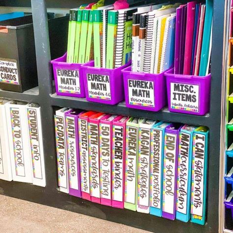 Although I LOVE to be as paperless as possible, there are just some things that just are not. So I make sure it is all labeled and stored neatly for my sanity! . . . Labels in my tpt store! . . . #teacherspayteachers #teachersofinstagram #teachersfollowteachers #iteachtoo #ceoteacher #classroomorganization Organisation, Early Finishers Organization, Teacher Master Copy Organization, Teacher Counter Organization, How To Organize Teacher Files, Organizing Kindergarten Classroom, Teacher Organization Binders, Teacher Resource Room Organization, Organize Teacher Desk