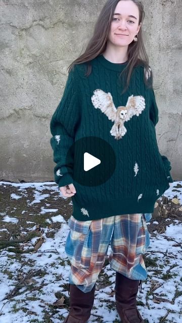 834K views · 140K likes | Emma De La Laine Felting/feutrage on Instagram: "Making the barn owl sweater! Anyone got some holey wool sweaters they don’t want ?

#emmadelalaine #needlefelting #fiberart #sweaterart #visiblemending #feutragealaiguille #feutrage" Needle Felting On Sweaters, Needle Felting On Clothes, Felting Sweaters, Fashion Terminology, Owl Sweater, Needle Felting Diy, Felt Owls, Felt Owl, Visible Mending