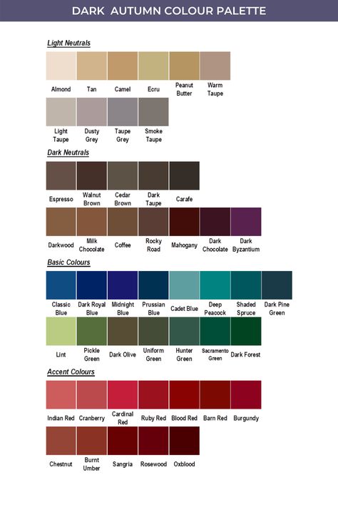 Dark Autumn Skin Color Palette, Dark Autumn Clothing Palette, Deep Autumn Hourglass Outfits, Warm Dark Autumn Color Palette, Dark Autumn Color Palette Clothes, Deep Autumn Blue Palette, Dark Autumn Mens Fashion, Dark Autumn Palette Outfit, Deep Autumn Color Palette Clothes