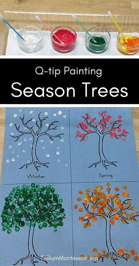 Toddler Learning Activities, Kunst For Barn, Preschool Weather, Q Tip Painting, Seasons Activities, Painting Activities, Preschool Art Activities, Art Shelves, Daycare Crafts