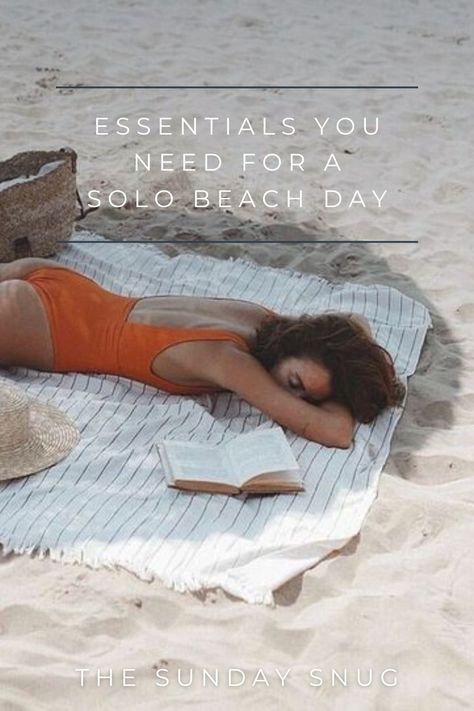 what you need for a solo beach day Beach Set Up Aesthetic, Solo Day Ideas, Beach Content Ideas, What To Take To The Beach, Beach By Yourself, What To Bring To The Beach, Beach Set Up, Beach Ritual, Solo Beach Day