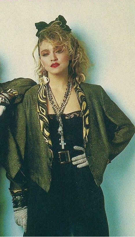 80s Madonna Fashion, Madonna Fancy Dress, Madonna 80s Outfit, 80s Style Dress, Madonna 80s Fashion, Madonna Hair, Madonna Outfits, 1980s Madonna, Madonna Young