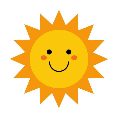 Sun Emoji, Sun With Face, Sun Clip Art, Smiling Sun, Face Funny, My Children Quotes, Cute Sun, Pete The Cat, Emoji Faces
