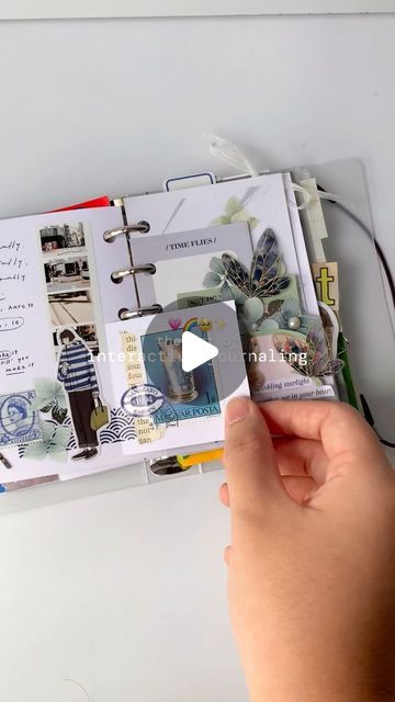 alethea on Instagram: "i love love LOVE interactive journaling 📸  creating art that’s fun and interactive adds so much more depth to my spreads 💛 i feel like more than half of my spreads are interactive with flaps, paper fasteners or just about anything i can utilize 💕🫶🏻  do you like creating interactive spreads? 🥳  •  #journalwithale #journaling #creativejournaling #journalwithme #journal #creative #junkjournaling #bulletjournalss #collage #creativejournal #collages #scrapbook #inspiration #creativity #artjournal #art #inspire #journalingcommunity #scrapbooking #journalinspiration #arttherapy #aesthetic #journalspread #collagework #mixedmediajournal #junkjournal #artjournalingdaily #bujoinspiration" Journal Creative, Mixed Media Journal, I Love Love, Creative Journal, Bujo Inspiration, Creative Ads, Love Love Love, Art Therapy, Scrapbook Inspiration