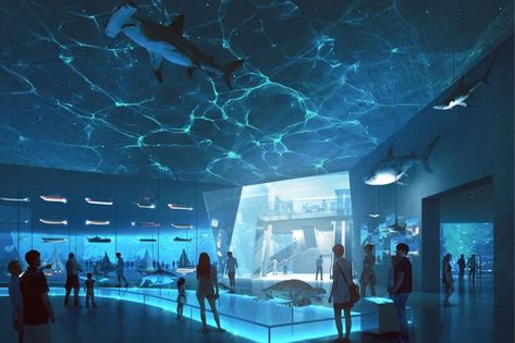 Shenzhen’s Maritime Museum is a hub of educational experiences that resemble a cluster of glass icebergs! - Yanko Design Ocean Museum Design, Water Museum Architecture, Maritime Museum Architecture, Boat Exhibition, Maritime Museum Design, Aquarium Exhibition, Museum Campaign, Ocean Exhibition, Ocean Museum